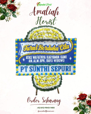 Papan Bunga Duka di Kepatihan Wetan