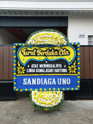 Papan Bunga Duka di Kepatihan Wetan